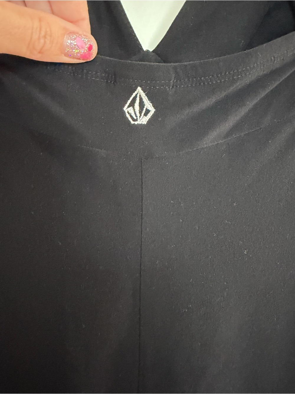 Volcom Black Halter V-Neck Mini Dress - Picture 4 of 5